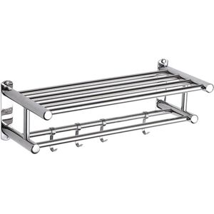 Sodial 3x(Stainless Steel Bathroom Towel Holder Storage Organizer Shelf Wall8028 Sodial 3x(Stainless Steel Bathroom Towel Holder Storage Organizer Shelf Wall8028