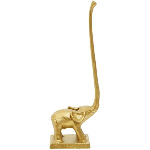 Premier Housewares Fauna Gold Elephant Toilet Roll Holder Kitchen Tissue Paper Stand Square Base Premier Housewares Fauna Gold Elephant Toilet Roll Holder Kitchen Tissue Paper Stand Square Base