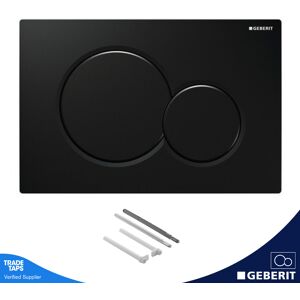 Geberit Sigma01 Jet Black Dual Flush Plate Button For Up320 Cistern 115.770.Dw.5 Geberit Sigma01 Jet Black Dual Flush Plate Button For Up320 Cistern 115.770.Dw.5