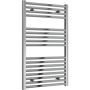 Reina Diva Straight Heated Towel Rail 1000mm H X 600mm W Chrome Reina Diva Straight Heated Towel Rail 1000mm H X 600mm W Chrome