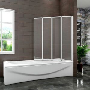 Aica 4 Folds Folding Bath Shower Screen 1000x1400mm Door Panel Over Bathroom Aica 4 Folds Folding Bath Shower Screen 1000x1400mm Door Panel Over Bathroom