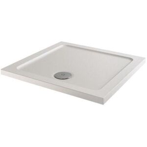 Affine Modern Square Shower Tray 760 X 760mm Low Profile Slimline Lightweight White Affine Modern Square Shower Tray 760 X 760mm Low Profile Slimline Lightweight White