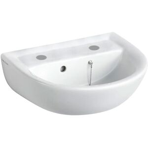 Armitage Shanks Sandringham 21 Wall Hung Basin 450mm Wide - 2 Tap Hole Armitage Shanks Sandringham 21 Wall Hung Basin 450mm Wide - 2 Tap Hole