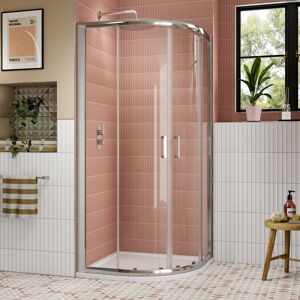 Nuie Lucie Chrome Quadrant Shower Enclosure 1000mm X 1000mm - 8mm Glass Nuie Lucie Chrome Quadrant Shower Enclosure 1000mm X 1000mm - 8mm Glass