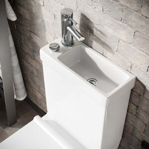 Nes Home 2 In 1 Combo Rimless Toilet & Basin Combined Cloakroom Basin Tap Waste Set nova Nes Home 2 In 1 Combo Rimless Toilet & Basin Combined Cloakroom Basin Tap Waste Set nova