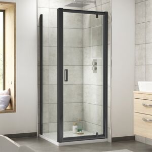 Nuie Rene Black Pivot Door Rectangular Shower Enclosure 900mm X 800mm 6mm Glass Nuie Rene Black Pivot Door Rectangular Shower Enclosure 900mm X 800mm 6mm Glass