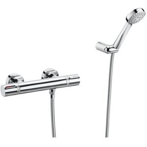 Roca T-1000 A5a1309c00 Thermostatic Shower Valve + Riser Rail + Multi Handset Roca T-1000 A5a1309c00 Thermostatic Shower Valve + Riser Rail + Multi Handset