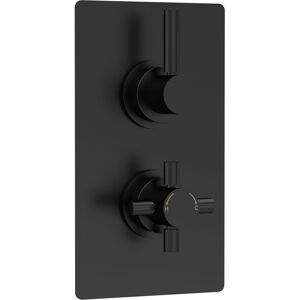 Hudson Reed Tec Pura Concealed Shower Valve With Diverter Dual Handle Matt Black Hudson Reed Tec Pura Concealed Shower Valve With Diverter Dual Handle Matt Black