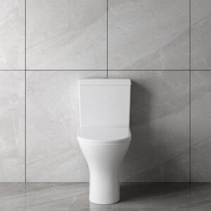 Aica Bathroom Close Coupled Toilet Soft Close Seat Modern White Round Ceramic Wc Pan Aica Bathroom Close Coupled Toilet Soft Close Seat Modern White Round Ceramic Wc Pan