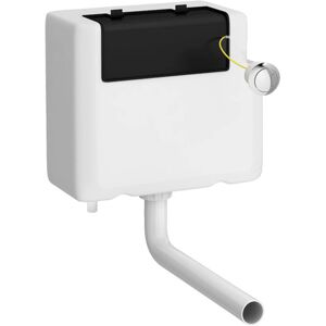 Nes Home Concealed Toilet Cistern Dual Flush 6l Front Access With Chrome Button Nes Home Concealed Toilet Cistern Dual Flush 6l Front Access With Chrome Button