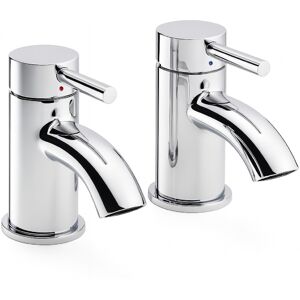 Evg Visio Bath Tap Pair Chrome - Modern Dual Lever Bath Taps With Brass Body Evg Visio Bath Tap Pair Chrome - Modern Dual Lever Bath Taps With Brass Body
