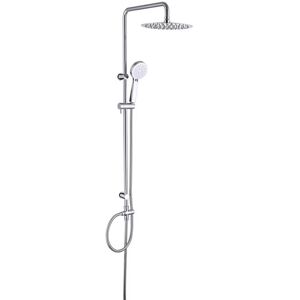 Willesden Bathrooms Chrome Modern Exposed Round Shower Mixer Handset & Riser Rail Kit Willesden Bathrooms Chrome Modern Exposed Round Shower Mixer Handset & Riser Rail Kit