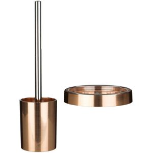 Premier Housewares Set Of 2 Shine Rose Gold Plastic Soap Dish And Toilet Brush Bathroom Accessory Premier Housewares Set Of 2 Shine Rose Gold Plastic Soap Dish And Toilet Brush Bathroom Accessory