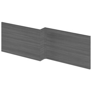 Nuie Athena Anthracite Woodgrain Shower Bath Front Panel - 540mm(H) X 1700mm(W) Nuie Athena Anthracite Woodgrain Shower Bath Front Panel - 540mm(H) X 1700mm(W)