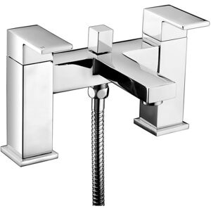 Signature Surface Bath Shower Mixer Tap With Shower Kit And Bracket - Chrome Signature Surface Bath Shower Mixer Tap With Shower Kit And Bracket - Chrome