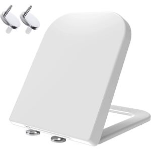 Mass Dynamic Square Toilet Seat Features Soft-Close, One-Button Quick Release For Hassle-Free Mass Dynamic Square Toilet Seat Features Soft-Close, One-Button Quick Release For Hassle-Free