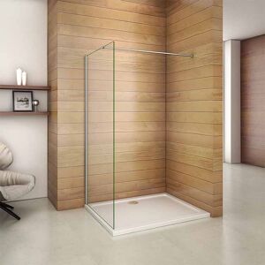 Aica 700x1850mm Wet Room Walk In Shower Enclosure Screen Door Panel Easyclean Glass Aica 700x1850mm Wet Room Walk In Shower Enclosure Screen Door Panel Easyclean Glass