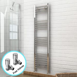 Elegant Bathroom Heater Chrome Towel Radiator Straight Shape 1600 X 400 Mm With Valves Elegant Bathroom Heater Chrome Towel Radiator Straight Shape 1600 X 400 Mm With Valves