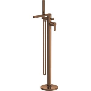 Merano Curvo Brushed Bronze Freestanding Bath Shower Mixer Tap - Bath Type Merano Curvo Brushed Bronze Freestanding Bath Shower Mixer Tap - Bath Type