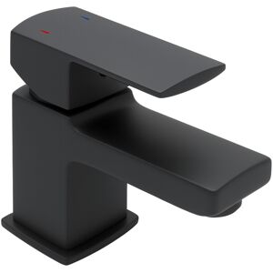 Evg Manta Mini Mono Basin Mixer Black Compact Modern Design Evg Manta Mini Mono Basin Mixer Black Compact Modern Design