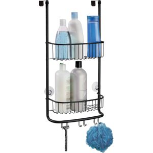 Interdesign Shower Caddy Over Door Bathroom Organiser W/ 2 Shelves Metal Black Storage Interdesign Shower Caddy Over Door Bathroom Organiser W/ 2 Shelves Metal Black Storage