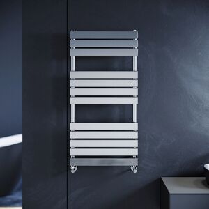 Elegant Towel Rail Radiator Chrome Flat Panel Straight Heated Bathroom Warmer 1200 X 600 Elegant Towel Rail Radiator Chrome Flat Panel Straight Heated Bathroom Warmer 1200 X 600