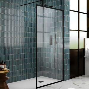 Nuie Outer Framed 700mm Matte Black Shower Wetroom Screen 8mm Glass Bathroom Walk-In Nuie Outer Framed 700mm Matte Black Shower Wetroom Screen 8mm Glass Bathroom Walk-In