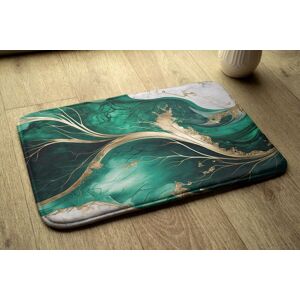 Tulup Bath Mat Bathroom Rugs Non Slip Super Soft - 75x45 Cm - Green Marble Tulup Bath Mat Bathroom Rugs Non Slip Super Soft - 75x45 Cm - Green Marble