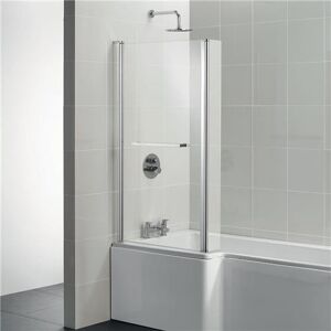 Ideal Standard Cube Bath Screen Hinged End Panel And Towel Rail 1400mm Ideal Standard Cube Bath Screen Hinged End Panel And Towel Rail 1400mm