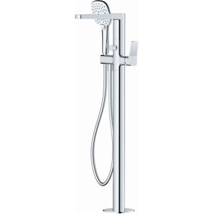 Rak Ceramics Rak Petit Square Freestanding Bath Shower Mixer Tap - Chrome Rak Ceramics Rak Petit Square Freestanding Bath Shower Mixer Tap - Chrome