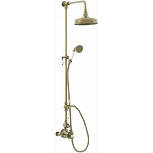 2-Outlet Shower Set Downton Hose Handset Valve Antique Brass Enki Sh0628 2-Outlet Shower Set Downton Hose Handset Valve Antique Brass Enki Sh0628