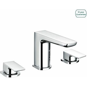 Nes Home Modern Designer Chrome Bath Tub Filler Taps Basin Mixer 3 Tap Hole Deck Mounted Nes Home Modern Designer Chrome Bath Tub Filler Taps Basin Mixer 3 Tap Hole Deck Mounted