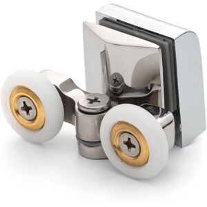 Showerpart 1 X Chrome Plated Top Double Shower Door Roller/runner 21mm Wheel Dia Is2 Showerpart 1 X Chrome Plated Top Double Shower Door Roller/runner 21mm Wheel Dia Is2