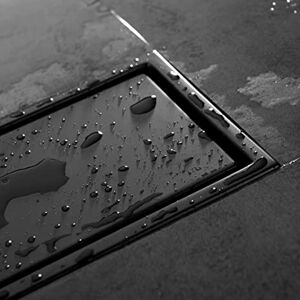 Floor Drain Set 304 Stainless Steel Linear Rectangular Shower Drain Matte B Ls Floor Drain Set 304 Stainless Steel Linear Rectangular Shower Drain Matte B Ls