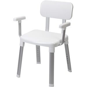 Croydex Shower Seat With Arms, Bath Stool With Anti-Slip Feet, Disability Aid Croydex Shower Seat With Arms, Bath Stool With Anti-Slip Feet, Disability Aid
