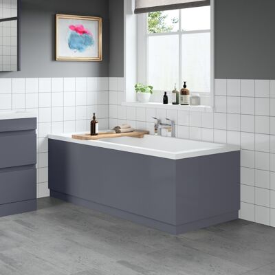 Artis Grey Gloss - 1700/750mm - Side & End - Bath Panel Artis Grey Gloss - 1700/750mm - Side & End - Bath Panel