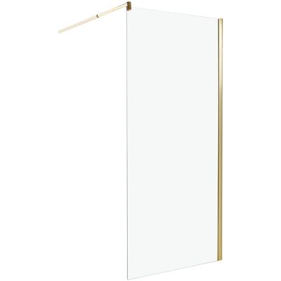 Beliani Shower Screen 90 X 190 Cm Gold Ahaus Beliani Shower Screen 90 X 190 Cm Gold Ahaus