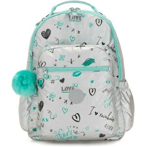 Kipling Seoul Go Large Backpack + Laptop Compartment - Metallic Doodle Rrp £106 Kipling Seoul Go Large Backpack + Laptop Compartment - Metallic Doodle Rrp £106