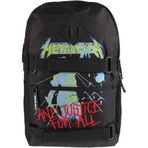 Metallica Backpack And Justice For All Band Logo Skate Bag New Official Black Metallica Backpack And Justice For All Band Logo Skate Bag New Official Black