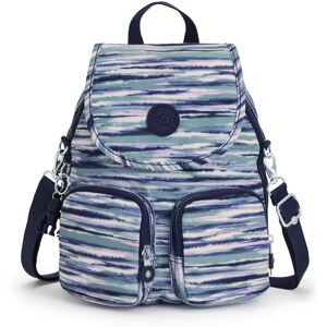 Kipling Firefly Up Small Backpack - Brush Stripes Rrp £98 Kipling Firefly Up Small Backpack - Brush Stripes Rrp £98