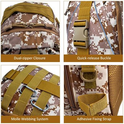 _multi-Purpose Tactical Sling Pack Backpack Shoulder Bag Daypack For _multi-Purpose Tactical Sling Pack Backpack Shoulder Bag Daypack For