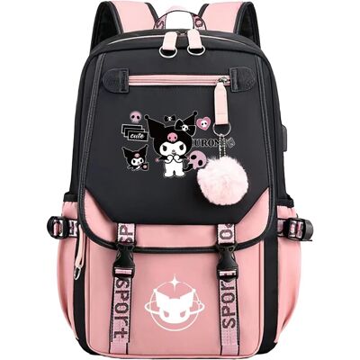 Sertas Cartoon Kawaii Backpack,Outdoor Daypack With Usb Charge Port,Lightweight Travel Sertas Cartoon Kawaii Backpack,Outdoor Daypack With Usb Charge Port,Lightweight Travel