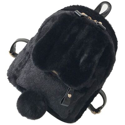 Fur Travel Daypack Rabbit Ear Backpack Plush Shoulder Bag Women Fashion Backpack Fur Travel Daypack Rabbit Ear Backpack Plush Shoulder Bag Women Fashion Backpack