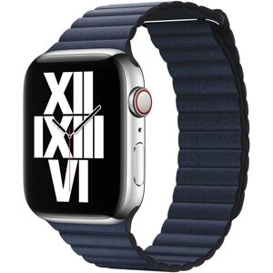 Genuine Apple 44mm/45mm/46mm Leather Loop Watch Band Strap Large - Diver Blue Genuine Apple 44mm/45mm/46mm Leather Loop Watch Band Strap Large - Diver Blue