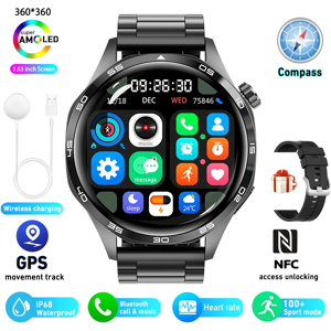 Does Not Apply Smart Watch 5 Pro Gps Nfc Smartwatch Men 360*360 Amoled Screen Heart Rate Monito Does Not Apply Smart Watch 5 Pro Gps Nfc Smartwatch Men 360*360 Amoled Screen Heart Rate Monito