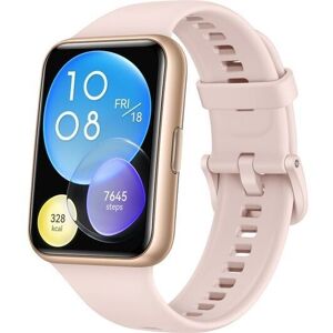 Huawei Watch Fit 2 34mm Gold Tone Case With Sakura Pink Silicone Band - Grade B Huawei Watch Fit 2 34mm Gold Tone Case With Sakura Pink Silicone Band - Grade B