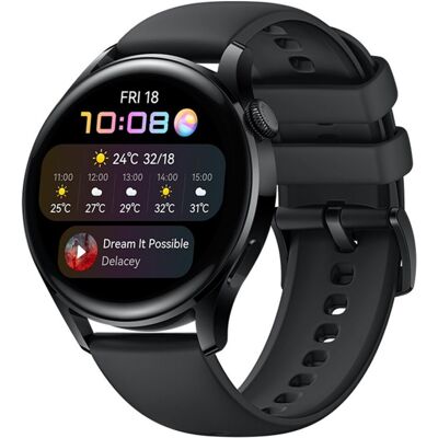 Huawei Watch 3 GPS Smartwatch - 1.43" AMOLED, 46mm, Black Huawei Watch 3 GPS Smartwatch - 1.43" AMOLED, 46mm, Black