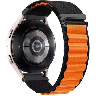 BigBen Orange Braided Nylon Watch Strap for Galaxy Watch 4/4 Classic/5/5 Pro/6/6 Classic - Smartwatch Accessory BigBen Orange Braided Nylon Watch Strap for Galaxy Watch 4/4 Classic/5/5 Pro/6/6 Classic - Smartwatch Accessory