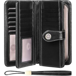 Sendefn Genuine Leather Purses For Women, Rfid Large Ladies Purse, Wallet For W Sendefn Genuine Leather Purses For Women, Rfid Large Ladies Purse, Wallet For W