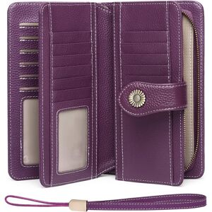 Sendefn Genuine Leather Purses For Women, Rfid Large Ladies Purse, Wallet For W Sendefn Genuine Leather Purses For Women, Rfid Large Ladies Purse, Wallet For W